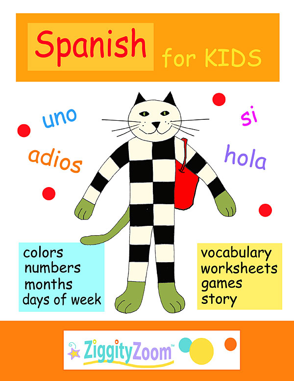Spanish for Kids Worksheets- Preschool - Kindergarten